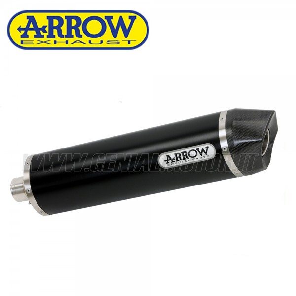 ARROW MAXI RACE-TECH ALUMINIUM "DARK" SILENCER WITH CARBY END CAP FOR HONDA CRF 1100L AFRICA TWIN 2020-2021 PART # 72625AKN