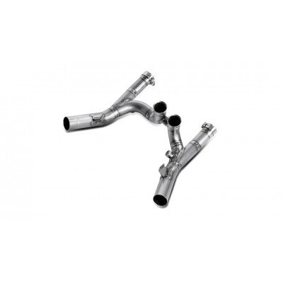 AKRAPOVIC OPTIONAL COLLECTOR TITANIUM EXHAUST FOR YAMAHA V-MAX 2009-2016 PART # C-Y17SO1T/1