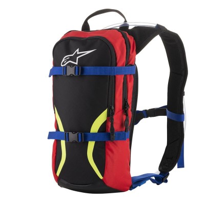 ALPINESTARS IGUANA HYDRATION BLACK BLUE RED YELLOW FLUO BACKPACK