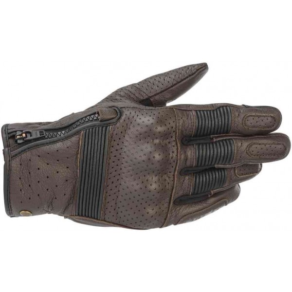 ALPINESTARS RAYBURN V2 LEATHER TOBACCO BROWN GLOVES
