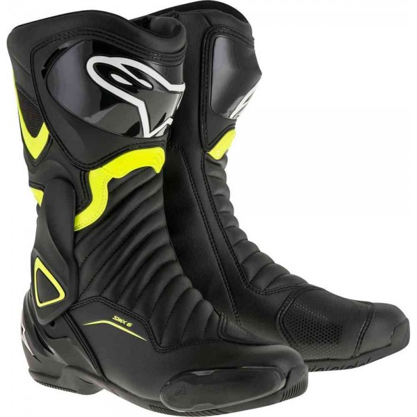 ALPINESTARS SMX-6 V2 BLACK YELLOW FLUO BOOTS