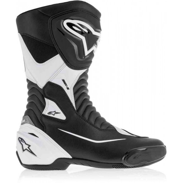 ALPINESTARS SMX S BLACK WHITE BOOTS ALPINESTARS SMX S BLACK WHITE BOOTS