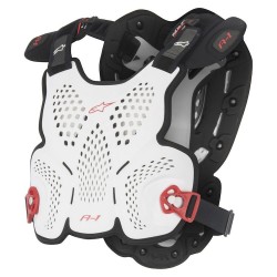 Alpinestars A-1 White Black Red Roost Guard