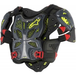 Alpinestars A-10 Full Anthracite Black Red Chest Protector