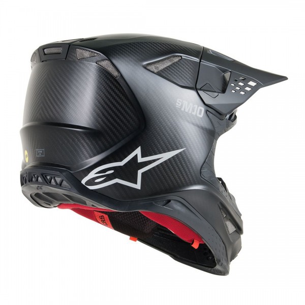 ALPINESTARS SUPERTECH S-M10 SOLID ECE BLACK MATT CARBON HELMET