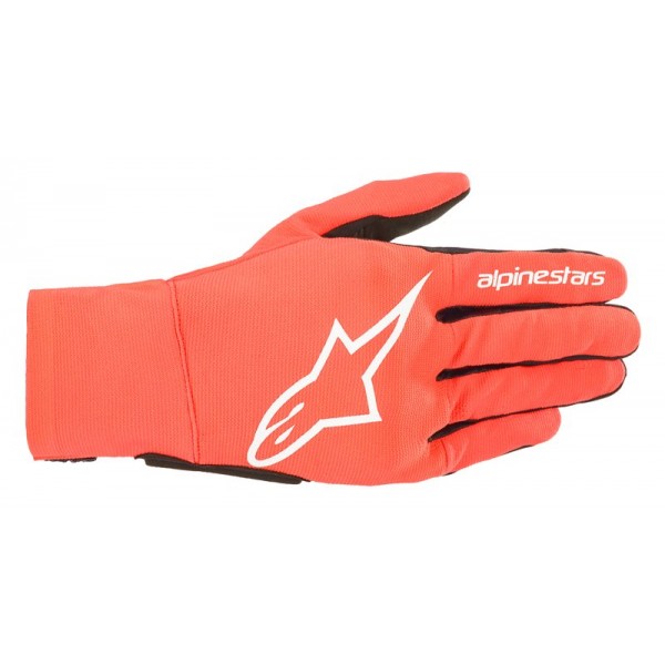 ALPINESTARS REEF RED FLUO WHITE BLACK GLOVES