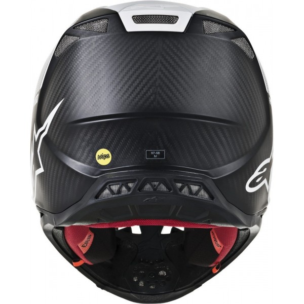 ALPINESTARS SUPERTECH S-M10 DYNO ECE BLACK MATTE CARBON WHITE HELMET