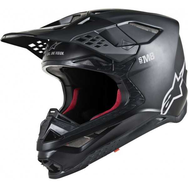 ALPINESTARS SUPERTECH S-M8 SOLID ECE BLACK MATT HELMET