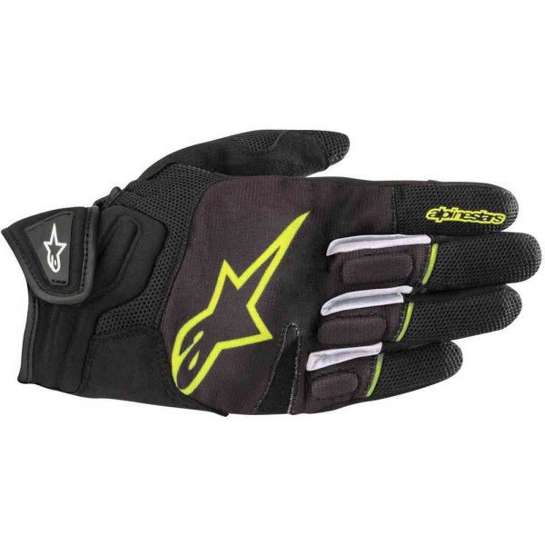 ALPINESTARS ATOM BLACK YELLOW FLUO GLOVES