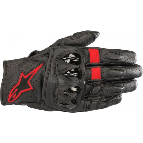 ALPINESTARS CELER V2 BLACK RED FLUO GLOVES