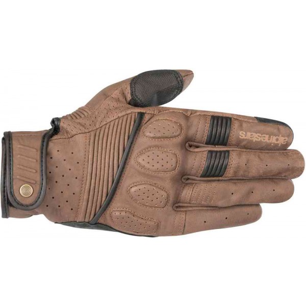 ALPINESTARS CRAZY EIGHT BROWN BLACK GLOVES