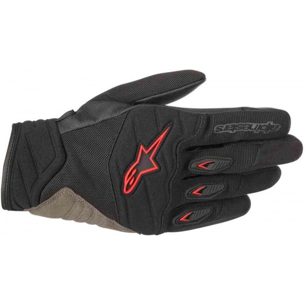 ALPINESTARS SHORE BLACK RED GLOVES