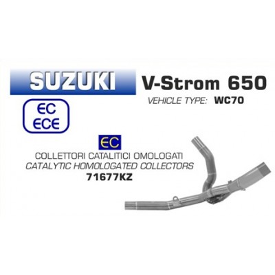 ARROW COLLECTORS FOR SUZUKI V-STROM 650 2017-2018 PART # 71677KZ