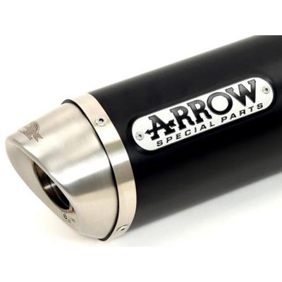 ARROW ALUMINIUM DARK STREET THUNDER STEEL END CAP EXHAUST FOR DUCATI MONSTER 1100 2011-14 PART #71731AON