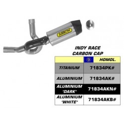 Arrow Aluminium Dark Indy Race Carbon Cap Exhaust For Ducati Multistrada 1200 / 1200 S 2015-2017 Part # 71834AKN