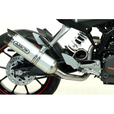 ARROW ALUMINIUM THUNDER CARBON END CAP EXHAUST FOR KTM DUKE 200 2012-2014 PART #51510AK