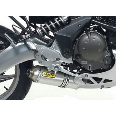 ARROW ALUMINIUM MAXI RACE TECH STEEL END CAP EXHAUST FOR KAWASAKI VERSYS 650 2007-14 PART #71698AO