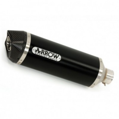 ARROW ALUMINIUM DARK RACE TECH CARBON END CAP EXHAUST FOR KAWASAKI Z800 2014 PART #71723AKN