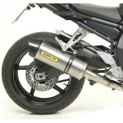 ARROW TITANIUM MAXI RACE-TECH CARBON END CAP EXHAUST FOR YAMAHA FZ1 2009 PART #71708PK