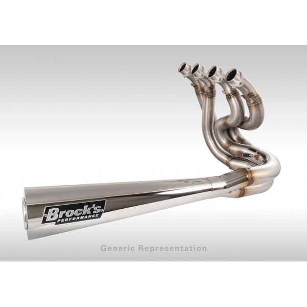 Brocks Performance Sidewinder 14 Muffler Full Exhaust System For Suzuki GSX-R1000 / R Part # 398854