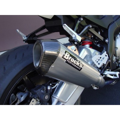 Brocks CT Single Full Exhaust System W/ 16" Muffler For BMW S1000RR 2010-2014 Part # 395500