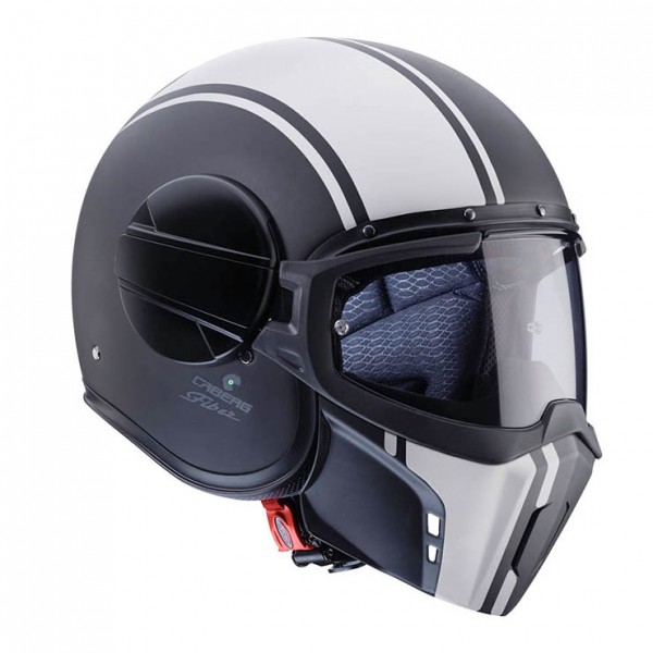 Caberg Ghost Legend Matt Black White Helmet