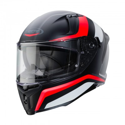 Caberg Avalon H2 Blast Matt Black White Fluo Red Helmet