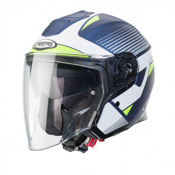 Caberg Flyon Rio Matt Blue Yama White Yellow Fluo Silver Helmet