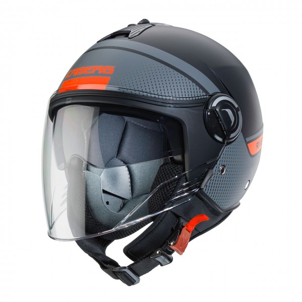 Caberg Riviera V4 Elite Matt Black Orange Helmet