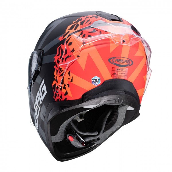 Caberg Drift Evo Matt Black Red Fluo Orange Fluo Helmet