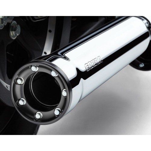 Cobra 3-inch Slip-on RPT Mufflers Exhaust For Harley Davidson Dyna 2010 Part #6055