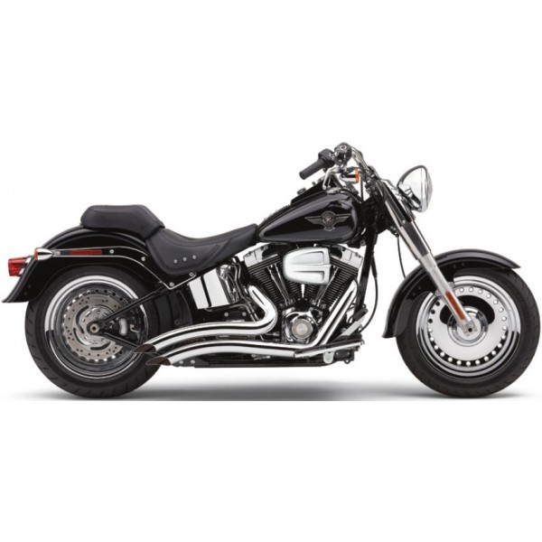 Cobra Speedster Short Swept Exhaust For Harley Davidson Softail Fat Boy FLSTF 2012 / Heritage Softail Classic FLSTC 2013 Part #6225