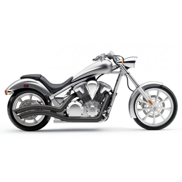 Cobra Speedster Swept Black Exhaust For Honda VT1300CX 2012 Part #1233B