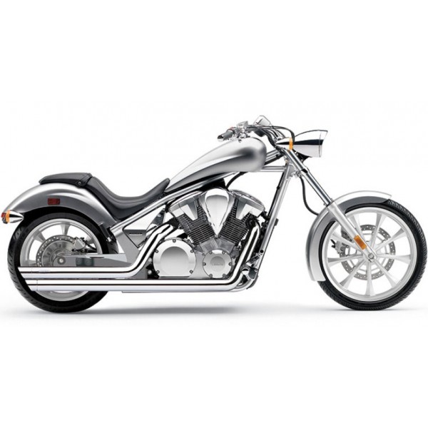 Cobra Speedster Slashdown Exhaust For Honda VT1300CX 2012 Part #1833-FURY