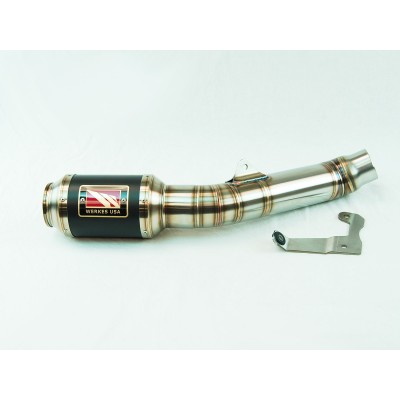 Competition Werkes GP Race Slip On Exhaust For Kawasaki Ninja ZX-6R Part # WK609R-BC