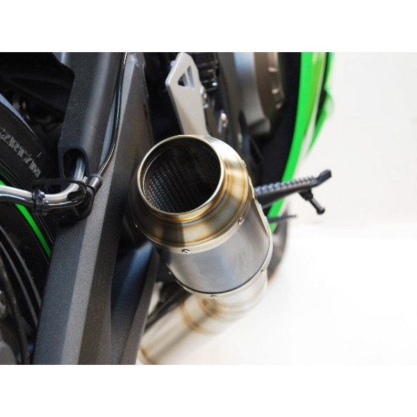 Competition Werkes GP Race Slip On Exhaust For Kawasaki Ninja ZX-6R Part # WK609R-BC