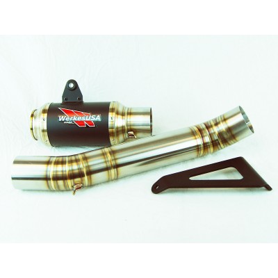 Competition Werkes GP Race Slip On Exhaust For Aprilia RSV4 RR / Tuono V4 1100 RR 2017-2018 Part # WA1006R-BC