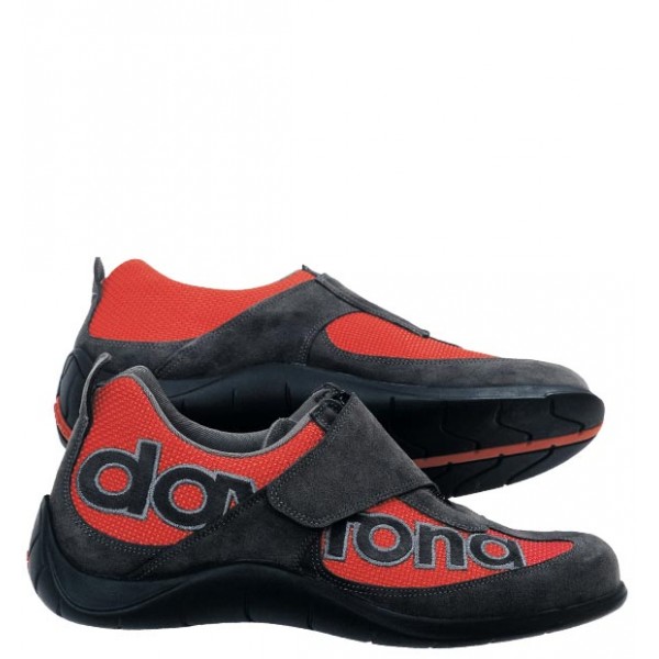 Daytona Moto Fun Anthracite Red Boots
