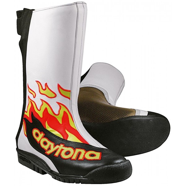 Daytona Speed Master II GP White Flame Black Boots
