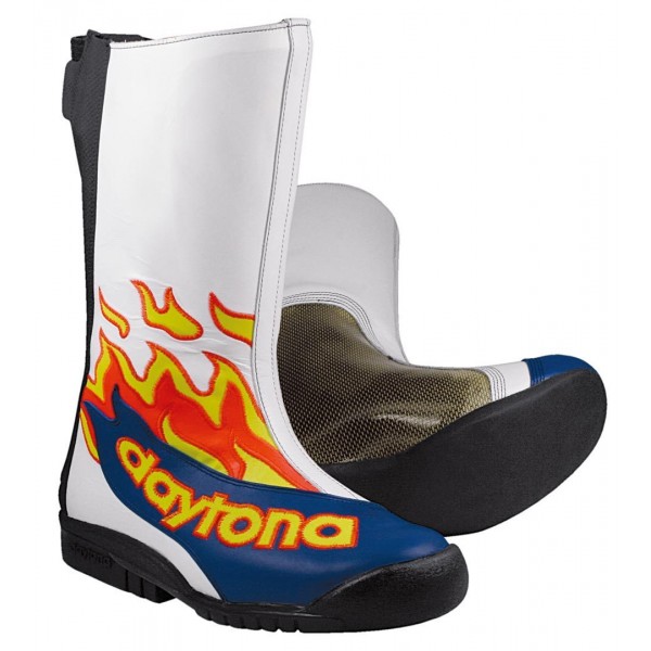 Daytona Speed Master II GP White Flame Blue Boots