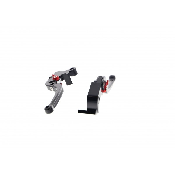 Evotech EP Folding Clutch And Brake Lever Set For Kawasaki Ninja ZX-6R 2019 Part # PRN002390-002394-07