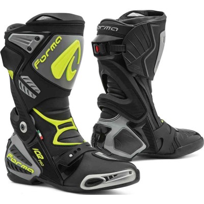 Forma Ice Pro Black Grey Yellow Fluo Racing Boots