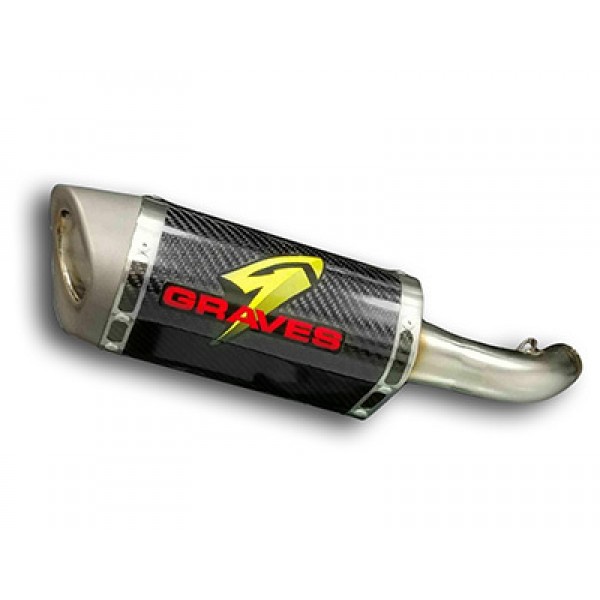 Graves Motorsports Cat-Back Slip-On Exhaust For Yamaha YZF-R3 Part # EXY-15R3-CBSC