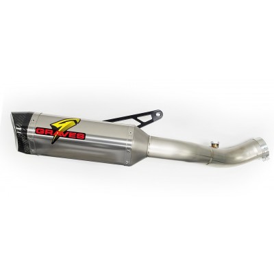 Graves Motorsports Cat Eliminator Titanium Exhaust System For Aprilia RSV4 Part # EXA-17RSV4-CETT