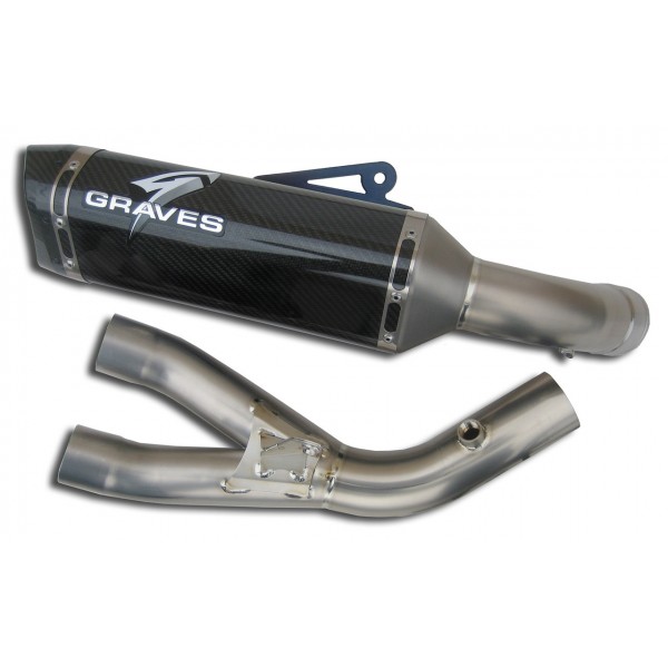 Graves Motorsports Cat Eliminator Exhaust System For Yamaha YZF-R1 Part # EXY-15R1-CETC