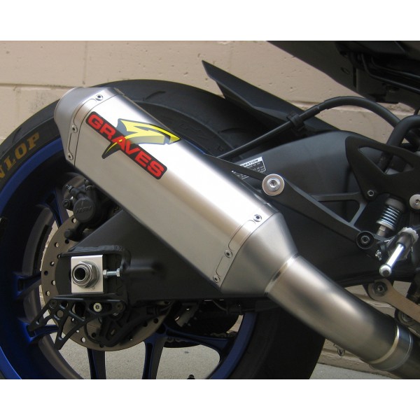 Graves Motorsports Cat Eliminator Titanium Exhaust For Yamaha YZF-R1 Part # EXY-15R1-CETT