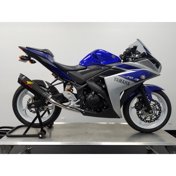 Graves Motorsports Cat-Eliminator Exhaust System For Yamaha YZF-R3 Part # EXY-15R3-CESC