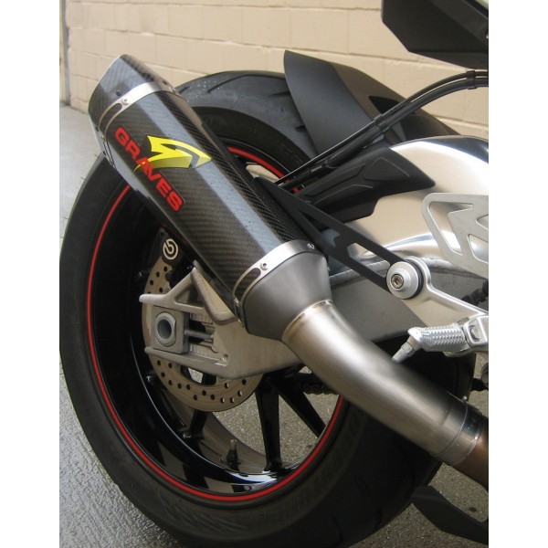 Graves Motorsports Carbon Cat Back Slip-On For BMW S 1000 RR Part # EXB-16S1RR-CBTC