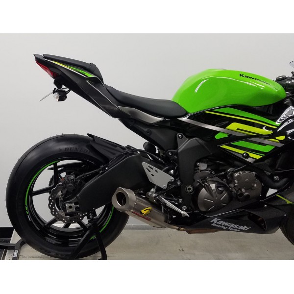 Graves Motorsports Cat-Back Slip-On Titanium Exhaust For Kawasaki Ninja ZX-6R Part # EXK-19ZX6-CBTT
