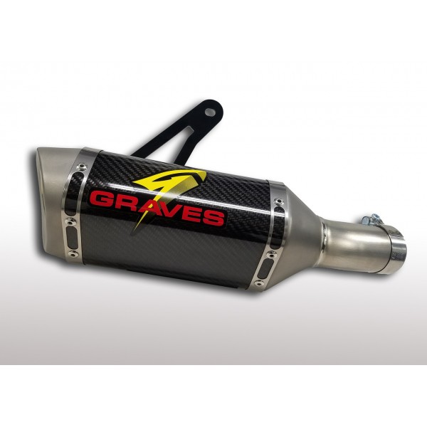 Graves Motorsports Cat Back Slip-On Exhaust For Suzuki GSX-R1000 Part # EXS-17G1-CBTC